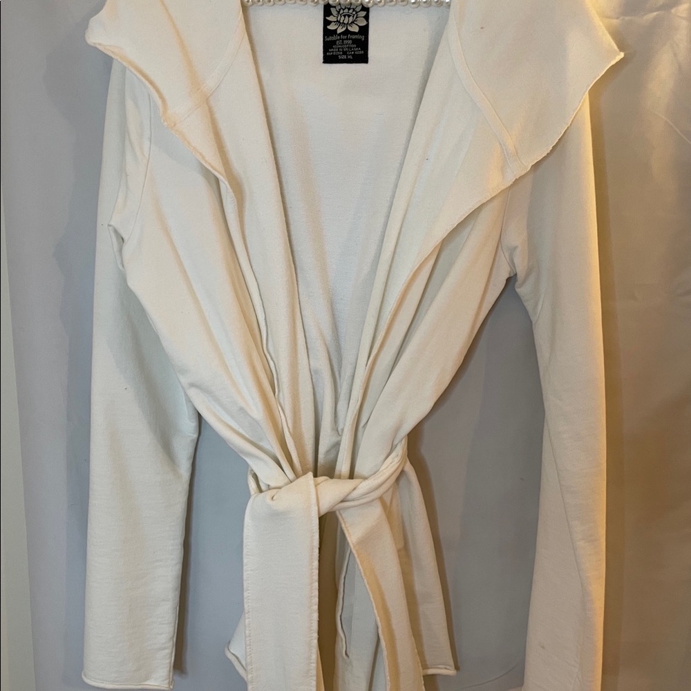 2 Lucky 🍀 tie jackets. 1 white 1 cream